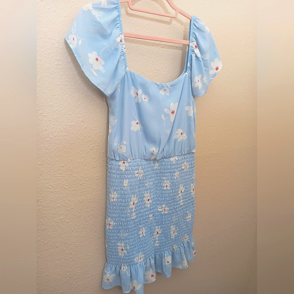 ALTAR'D STATE Blue Floral Mini Sundress